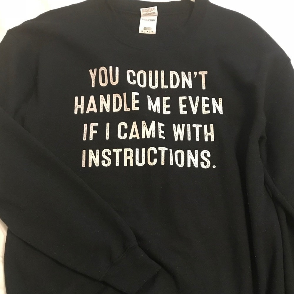 FINAL PRICE 🖤😂Black Sweatshirt - Funny 😁